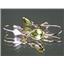 14k Gold Leverback Earrings, Peridot, E021