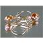14k Gold Leverback Earrings, Twilight Fire Topaz, E021