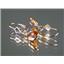14k Gold Leverback Earrings, Twilight Fire Topaz, E021