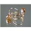 14k Gold Leverback Earrings, Twilight Fire Topaz, E021