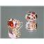 14k Gold Post Earrings, Garnet CZ, E102