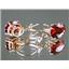 14k Gold Leverback Earrings, Garnet CZ, E107