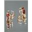 14k Gold Leverback Earrings, Garnet CZ, E107