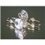 14k Gold Leverback Earrings, Cubic Zirconia, E107