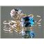14k Gold Leverback Earrings, Neptune Garden Topaz, E107