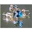 14k Gold Leverback Earrings, Neptune Garden Topaz, E107
