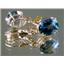 14k Gold Leverback Earrings, Neptune Garden Topaz, E107