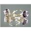 14k Gold Leverback Earrings, Amethyst, E117