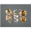 14k Gold Leverback Earrings, Citrine, E117