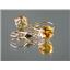 14k Gold Leverback Earrings, Citrine, E117