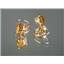 14k Gold Leverback Earrings, Citrine, E117