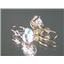 14k Gold Leverback Earrings, Mercury Mist Topaz, E117