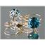 E117, Paraiba, 14k Gold Earrings