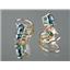 E117, Paraiba, 14k Gold Earrings