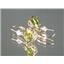 14k Gold Leverback Earrings, Peridot, E117