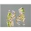 14k Gold Leverback Earrings, Peridot, E117