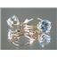 14k Gold Leverback Earrings, Swiss Blue Topaz, E117