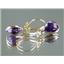 14k Gold Leverback Earrings, Amethyst , E121