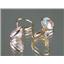 14k Gold Leverback Earrings, Mercury Mist Topaz, E121