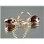 14k Gold Leverback Earrings, Mozambique Garnet, E121