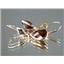14k Gold Leverback Earrings, Mozambique Garnet, E121