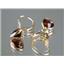14k Gold Leverback Earrings, Mozambique Garnet, E121