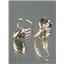 14k Gold Leverback Earrings, Mystic Fire Topaz, E121