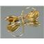 14k Gold Leverback Earrings, Citrine, E121