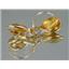 14k Gold Leverback Earrings, Citrine, E121