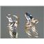 14k Gold Leverback Earrings, Neptunes Garden Topaz, E121
