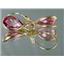 14k Gold Leverback Earrings, Pure Pink Topaz, E121