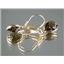 14k Gold Leverback Earrings, Smoky Quartz, E121