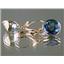 14k Gold Leverback Earrings, Neptunes Garden Topaz, E201