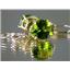 14k Gold Leverback Earrings, Peridot, E207