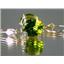 14k Gold Leverback Earrings, Peridot, E207