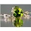 14k Gold Leverback Earrings, Peridot, E207