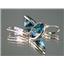 14k Gold Leverback Earrings, London Blue Topaz, E211