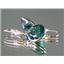 14k Gold Leverback Earrings, Paraiba Topaz, E211