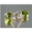 14k Gold Leverback Earrings, Peridot, E211