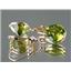 14k Gold Leverback Earrings, Peridot, E211