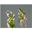 14k Gold Leverback Earrings, Peridot, E211