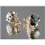 14k Gold Post Earrings, Mystic Fire Topaz, E212