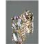 14k Gold Post Earrings, Mystic Fire Topaz, E212