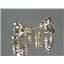 14k Gold Post Earrings, Mystic Fire Topaz, E212