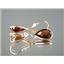 14k Gold Leverback Earrings, Mozambique Garnet, E221