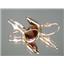 14k Gold Leverback Earrings, Mozambique Garnet, E221