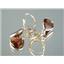14k Gold Leverback Earrings, Mozambique Garnet, E221