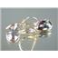 14k Gold Leverback Earrings, Mystic Fire Topaz, E221