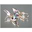 14k Gold Leverback Earrings, Mystic Fire Topaz, E221
