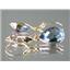 14k Gold Leverback Earrings, Neptune Garden Topaz, E221